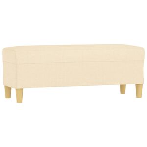 vidaXL Banc Cr&egrave;me 100x35x41 cm Tissu