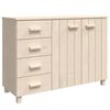 vidaXL Buffet HAMAR Marron miel 113x40x80 cm Bois massif de pin