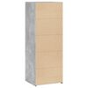 vidaXL Buffet haut gris b&eacute;ton 45x41x124 cm bois d'ing&eacute;nierie