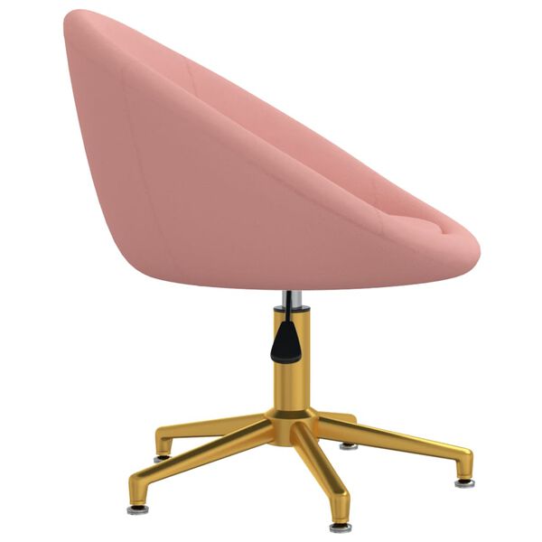 vidaXL Chaises &agrave; manger lot de 6 rose velours