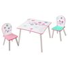 Worlds Apart Ensemble de table et de chaises 3 pcs Birds