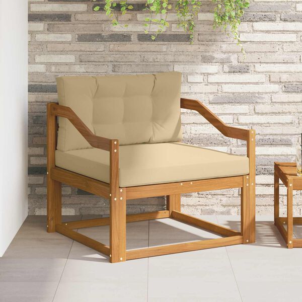 vidaXL Sofa de milieu ext&eacute;rieur Bois d'Acacia Massif Naturel