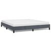 vidaXL Cadre de lit sans matelas gris fonc&eacute; California velours