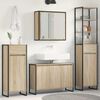 vidaXL Ensemble de mobilier de salle de bain avec tiroir Ch&ecirc;ne Sonoma