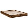 vidaXL Cadre de lit sans matelas ch&ecirc;ne fum&eacute; 140x200 cm bois ing&eacute;nierie