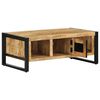 vidaXL Table basse 90x50x36 cm bois de manguier massif brut
