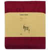 vidaXL Tissu de Table 5 pc ovale Bordeaux 130 x 180 cm
