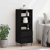 vidaXL Haut Armoire Ch&ecirc;ne noir 40 x 36 x 110 cm Bois d'ing&eacute;nierie