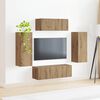 vidaXL Ensemble meuble TV 4 pcs Ch&ecirc;ne artisanal Bois d'ing&eacute;nierie