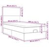vidaXL Lit ottoman avec matelas taupe 90x200 cm tissu