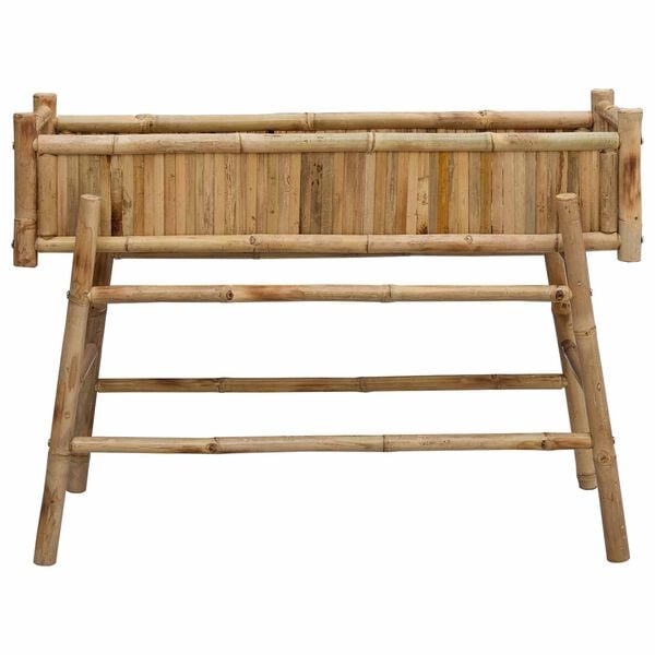 vidaXL Jardini&egrave;re avec support Naturel 100 x 38 x 74 cm Bambou