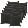 vidaXL Coussin avec oreiller HEERLEN 12 pi&egrave;ces Noir Polyester