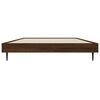vidaXL Cadre de lit sans matelas ch&ecirc;ne marron 90x190cm bois ing&eacute;nierie
