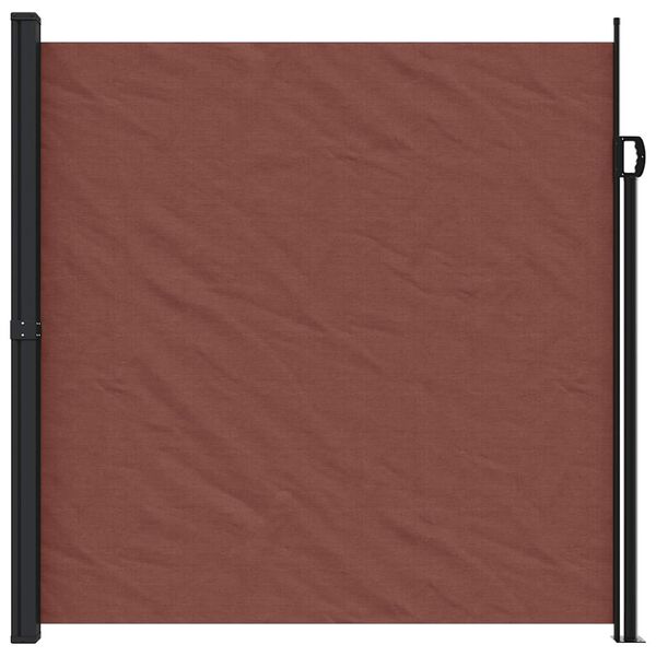 vidaXL Auvent latéral rétractable marron 200x500 cm