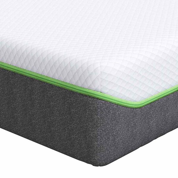 vidaXL Matelas Blanc et Gris 90 x 190 cm Tissu jacquard
