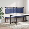 vidaXL T&ecirc;te de lit suspendue Bleu police 170 x 55 x 5 cm Velours