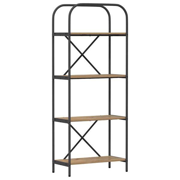 vidaXL &Eacute;tag&egrave;re Ch&ecirc;ne artisanal 60 x 30 x 146 cm Bois d'ing&eacute;nierie