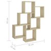vidaXL Étagère murale cube Chêne sonoma 78x15x93 cm Bois d’ingénierie