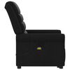 vidaXL Fauteuil de massage inclinable Noir Tissu