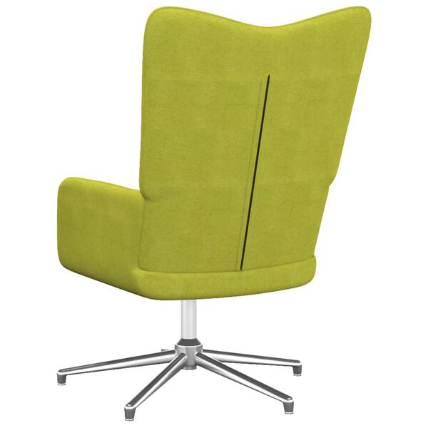 vidaXL Chaise de relaxation Vert Tissu
