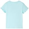 T-shirt enfants &agrave; manches courtes aqua clair 104