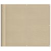 vidaXL &Eacute;cran de balcon beige 90x800 cm 100% polyester oxford