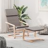 vidaXL Chaise de relaxation avec repose-pied Taupe Tissu