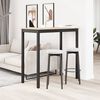 vidaXL Table de bar Naturel 110 x 55 x 105 cm Bois de pin massif