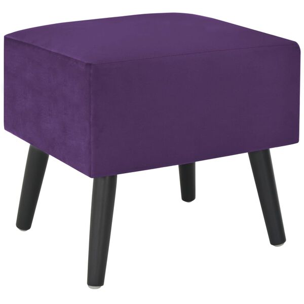 vidaXL Tables de chevet 2 pcs Violet foncé 40x35x40 cm Velours