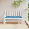 vidaXL Coussin de banc de jardin bleu mélangé 120x50x7 cm tissu