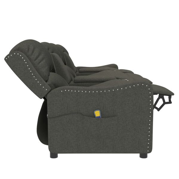 vidaXL Fauteuil de massage inclinable avec porte-gobelets 4 places