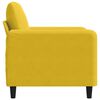 vidaXL Fauteuil Jaune 60 cm Velours