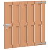 vidaXL Porte de Jardin 100 x 100 cm WPC et Aluminium Marron