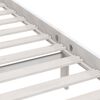 vidaXL Cadre de lit sans matelas blanc bois de pin massif