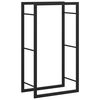 vidaXL Portant de bois de chauffage Noir mat 50x28x94 cm Acier