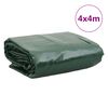 vidaXL B&acirc;che vert 4x4 m 650 g/m&sup2;