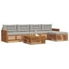 vidaXL Ensemble de canap&eacute;s d'ext&eacute;rieur 6 pcs Gris Naturel et Clair