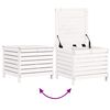 vidaXL Salon de jardin 5 pcs blanc bois massif de pin