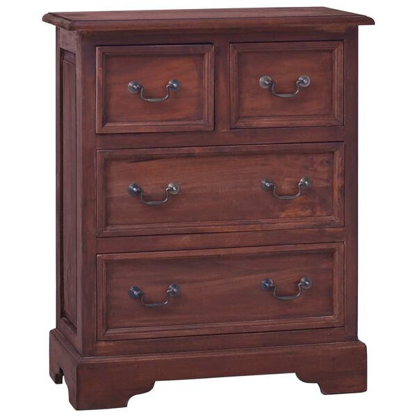 vidaXL Commode Marron classique Bois d'acajou massif
