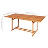 vidaXL Ensemble &agrave; manger de jardin 9 pcs Bois de teck massif