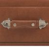 vidaXL Banc avec tiroirs 80 cm Marron Similicuir