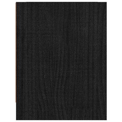 vidaXL Tables de chevet 2 pcs Noir 40x30,5x40 cm Bois de pin massif