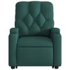 vidaXL Fauteuil inclinable vert fonc&eacute; tissu