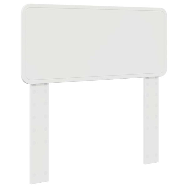 vidaXL T&ecirc;te de lit Blanc Brillant 75 cm Bois d'ing&eacute;nierie