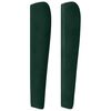 vidaXL T&ecirc;te de lit avec oreilles Vert fonc&eacute; 103x23x118/128 cm Velours