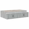 vidaXL Cadre de lit avec rangement Sonoma gris 234 x 103 x 53.5 cm