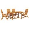 vidaXL Ensemble de salle &agrave; manger pour jardin 5 pcs Marron