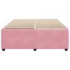 vidaXL Cadre de lit sans matelas rose 160x200 cm velours