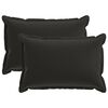 vidaXL Coussin avec oreiller HOUTEN 2 pc Noir Polyester
