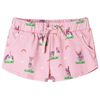 Short pour enfants avec cordon de serrage rose clair 104